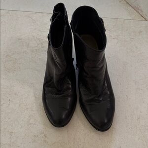 BCBG Black Textured Leather Footwear